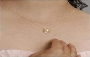 Arcade Elegance Gold Pendant