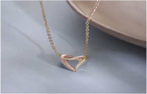 Heart Loop Gold Necklace